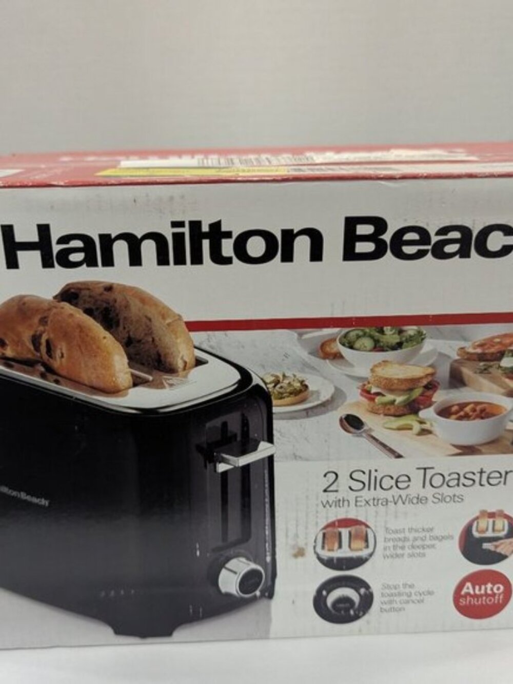 Hamilton Beach 2-Slice Toaster – Wide Slots, Toast Boost, Black